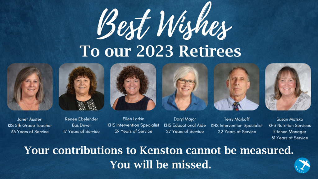 Congratulations to our six retirees